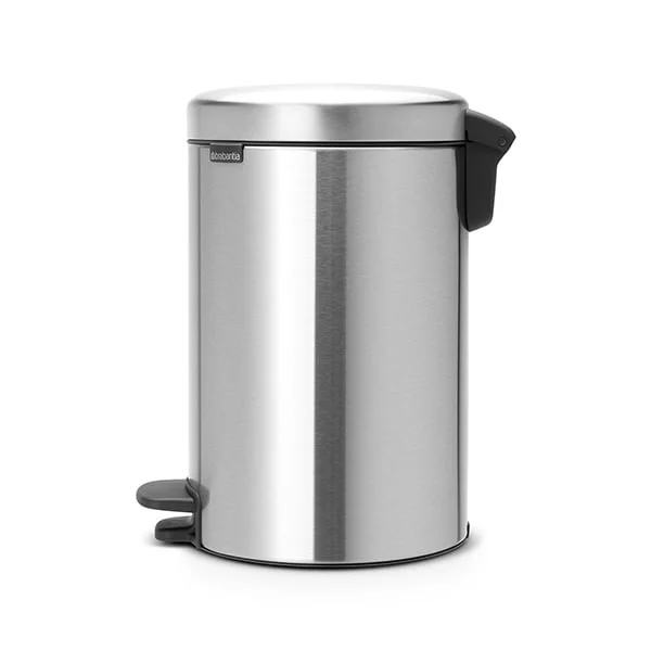 Coș de gunoi cu pedală Brabantia NewIcon 12L, Matt Steel