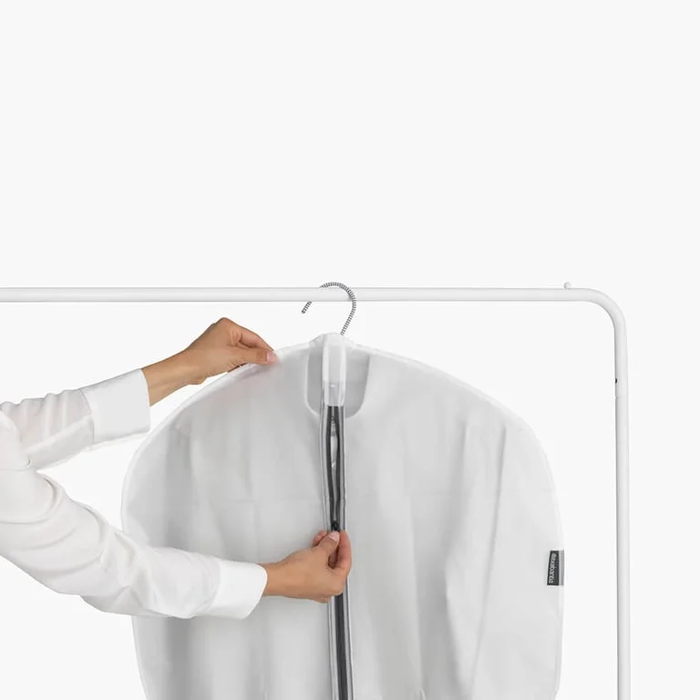 Set de huse pentru haine Brabantia, mărimea M, 60x100cm, transparenți/gri, 2 bucăți