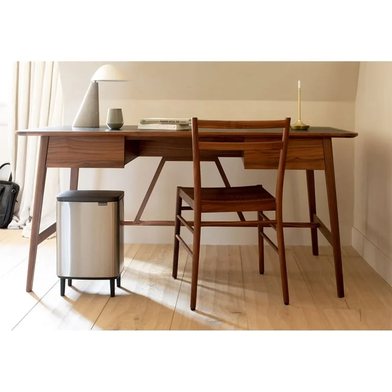 Coș de gunoi Brabantia Bo Small Hi 12L, Matt Steel, Fingerprint proof