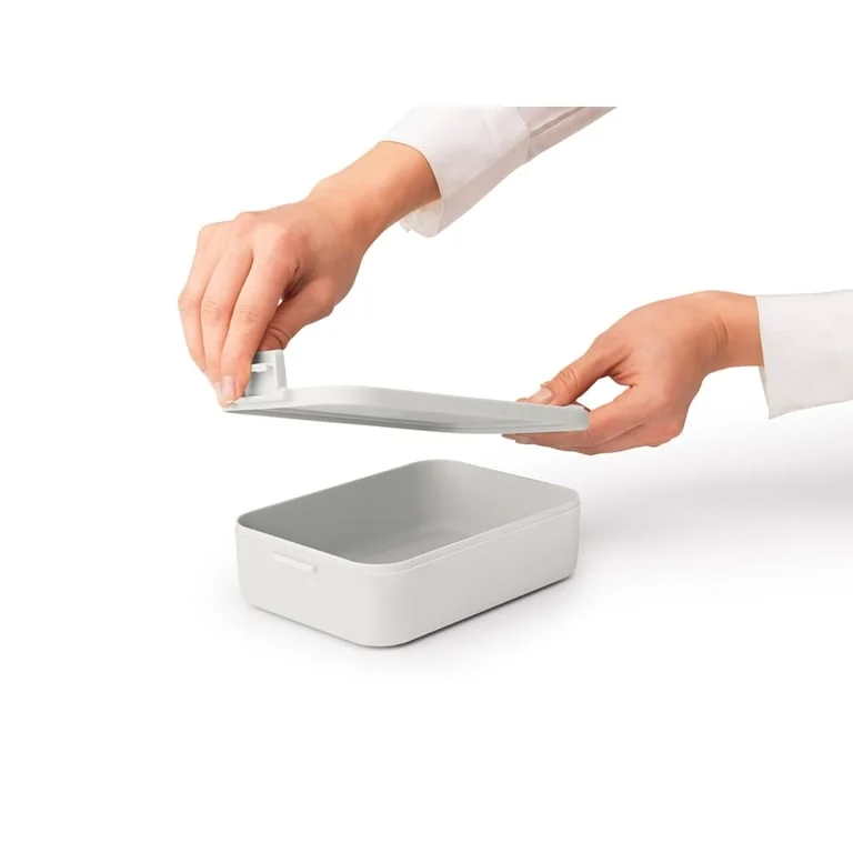 Lunch Box Brabantia Make&Take Light Grey Medium, Plastic