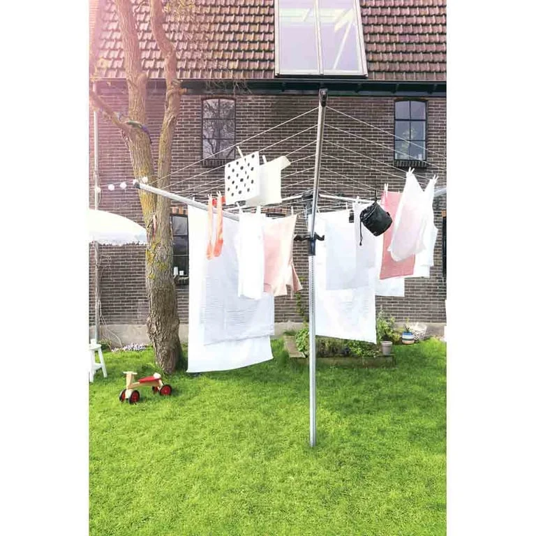 Outdoor Dryer Brabantia, 50m, LiftOMatic Advance, ground tube, cover and peg bags