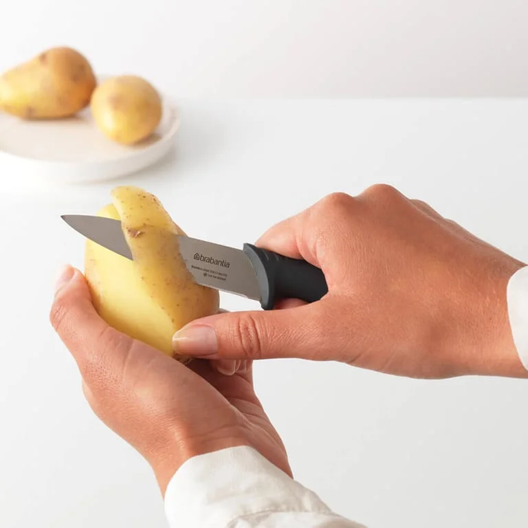 Cuțit de decojit Brabantia Tasty+ Dark Grey, 9 cm