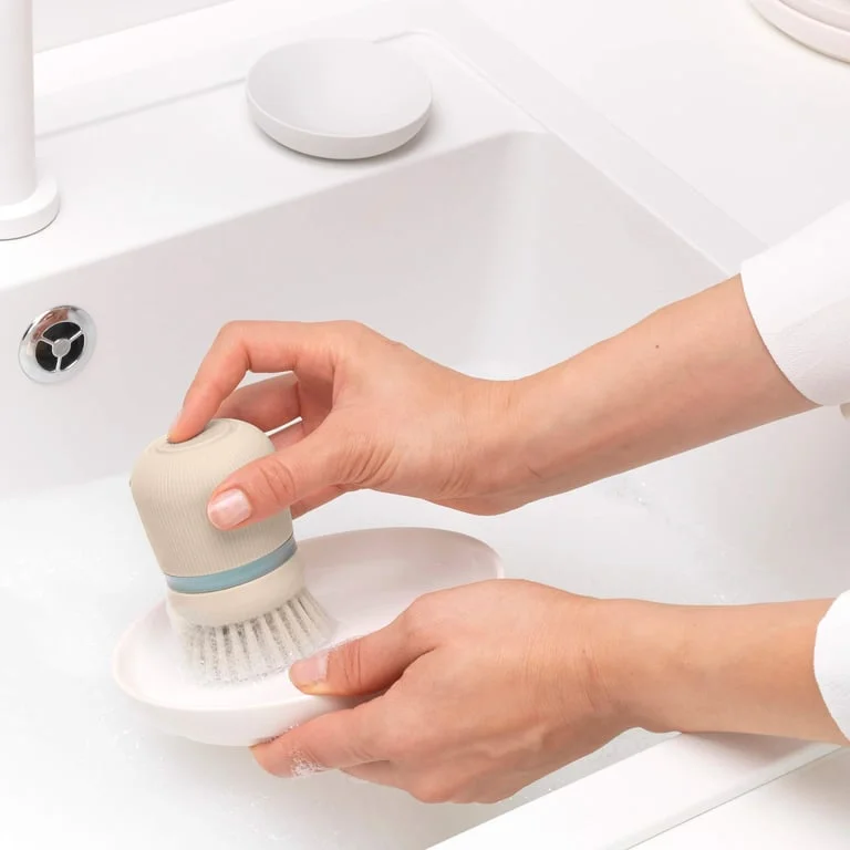 Soap Dispensing Dish Brush Brabantia, Soft Beige