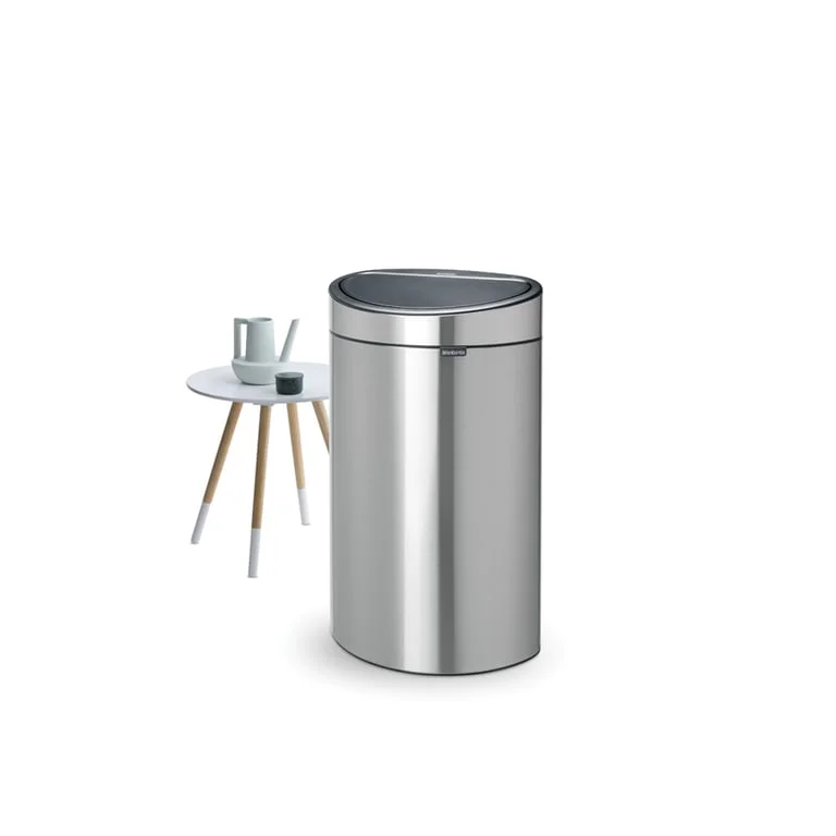 Coș de gunoi Brabantia Touch New 40L, Matt Steel
