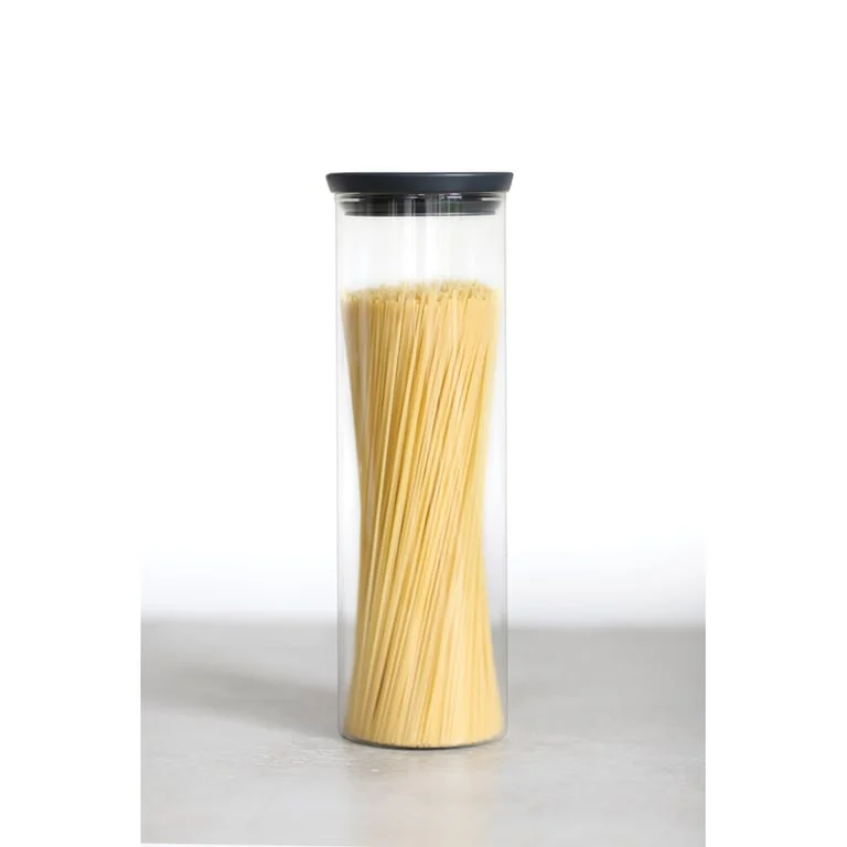 Borcan de sticlă Brabantia Stackable 1.9L, Dark Grey