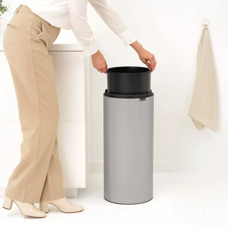 Coș de gunoi Brabantia Touch New 30L, Soft Grey
