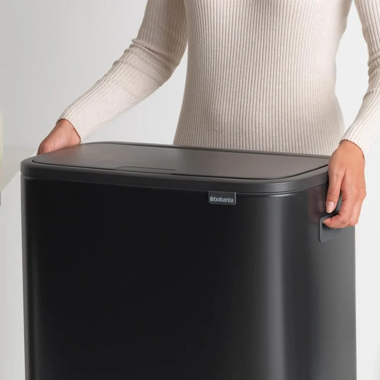 Coș de gunoi Brabantia Bo Touch 60L, Matt Black
