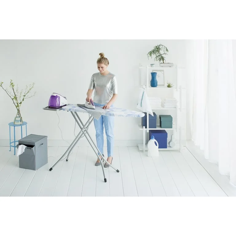 Ironing Board Brabantia B 124x38cm,  PerfectFlow, Bubbles, Steam stand