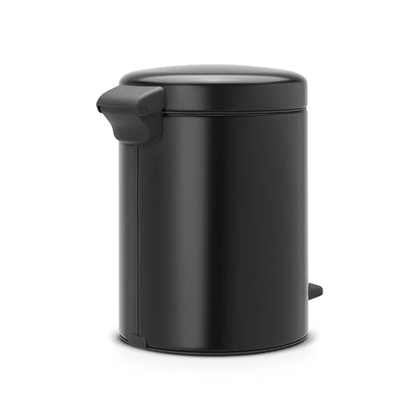 Coș de gunoi cu pedală Brabantia NewIcon 5L, Matt Black