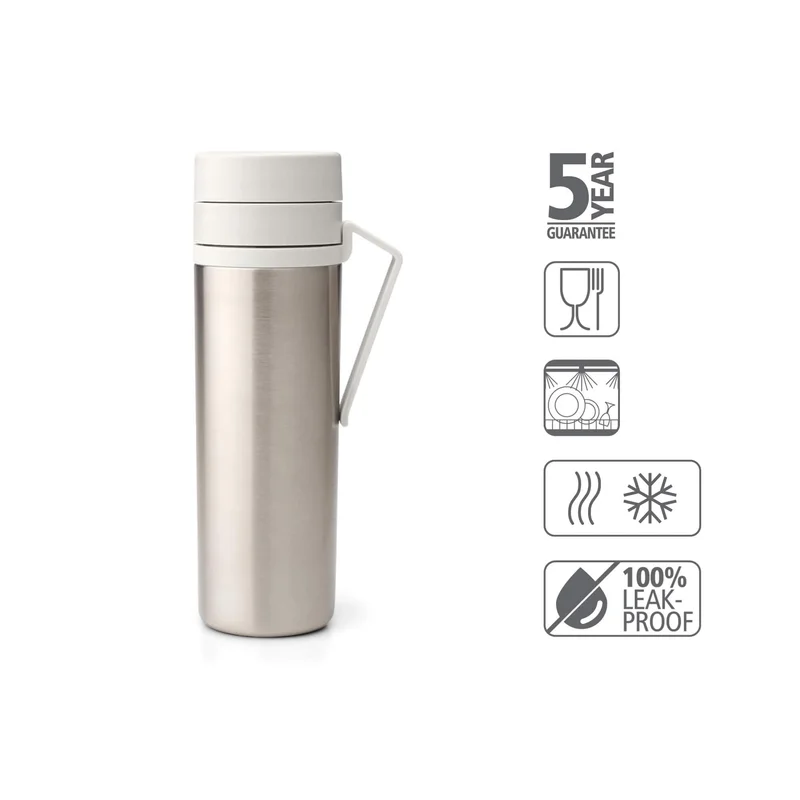 Sticlă termo Brabantia Make&Take 500ml Light Grey