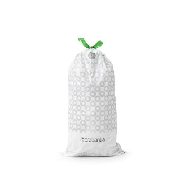 Saci de gunoi cu șnur Brabantia PerfectFit, cod  G, 23-30L, 40 bucăți, albi