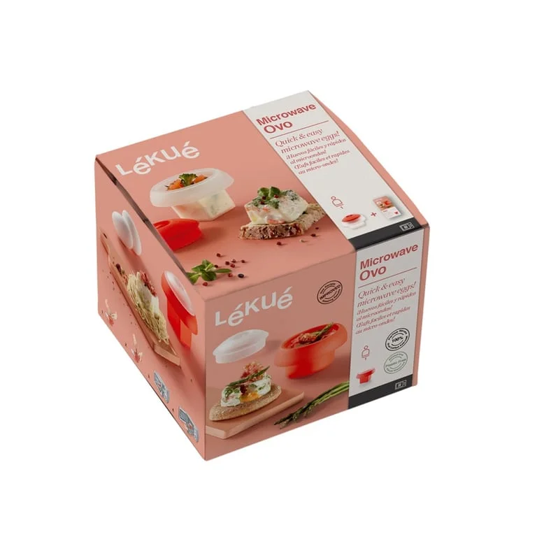 Egg transculent cylinder for microwave Lekue