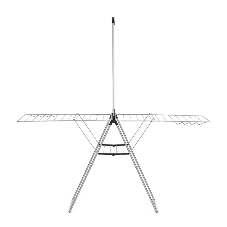 Uscător de rufe Brabantia Hangon, 25m, tijă suplimentară, Metallic Grey