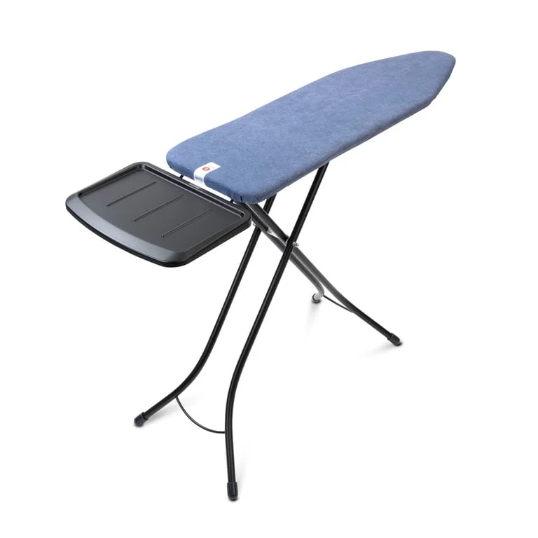 Ironing Board Brabantia B 124x38cm, Solid Steam Unit Holder, Denim Blue