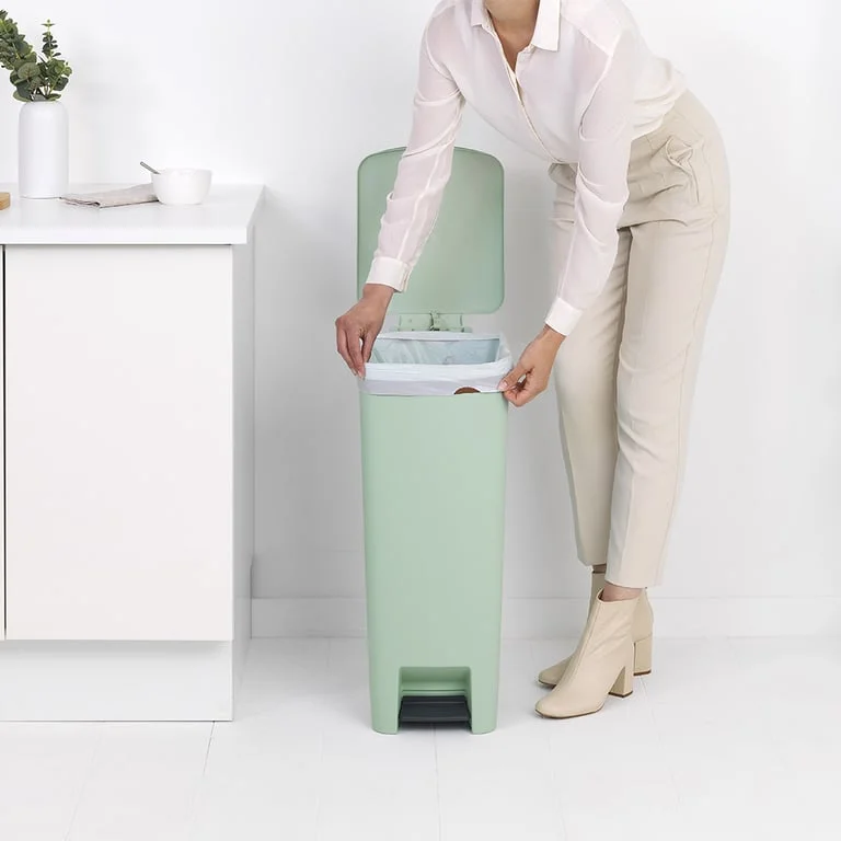 Coș de gunoi cu pedală Brabantia StepUp 40L, Jade Green