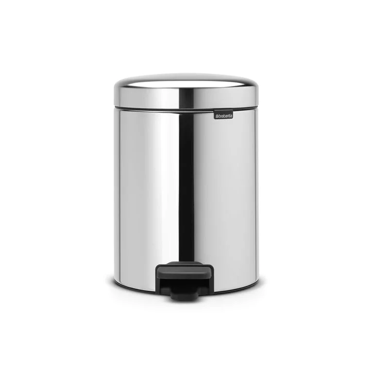 Waste Bin NewIcon Brabantia 5L Brilliant Steel