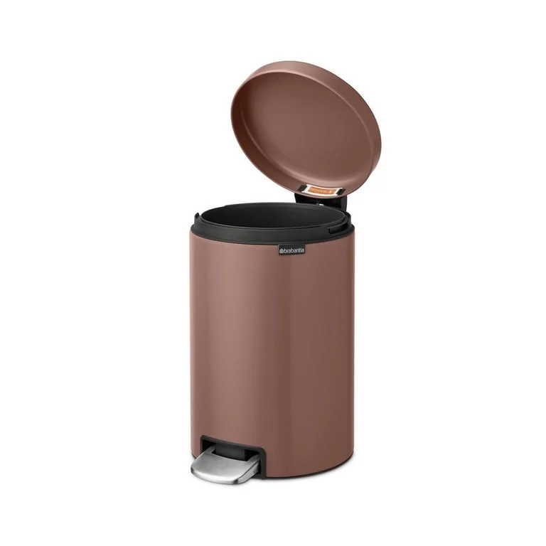 Coș de gunoi cu pedală Brabantia NewIcon 12L, Satin Taupe