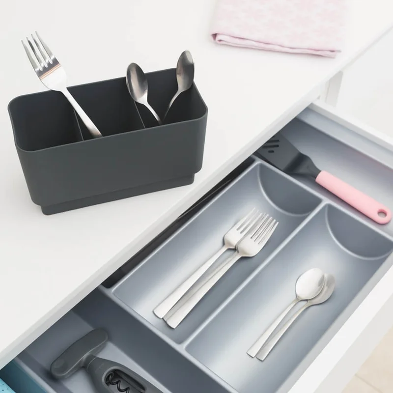 Uscător de vase Brabantia Dark Grey, compact