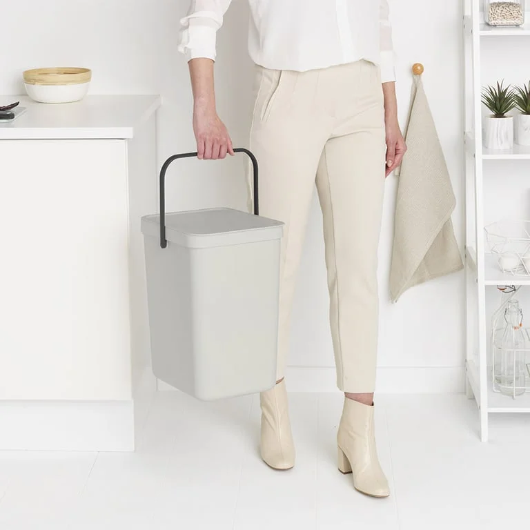 Coș de colectare selectivă Brabantia Sort&Go 25L, Light Grey