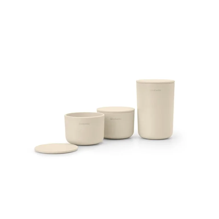 Set de depozitare Brabantia ReNew Soft Beige 3 bucăți