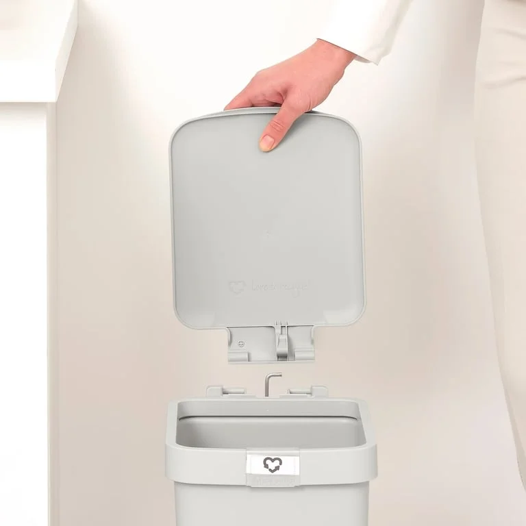 Coș de gunoi cu pedală Brabantia StepUp 10L, Light Grey