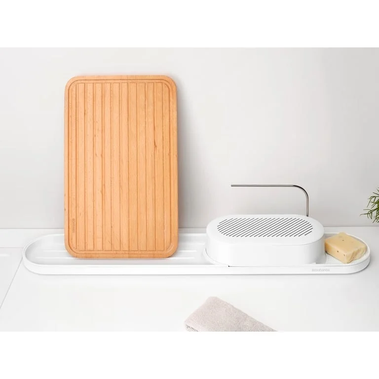 Set de organizare pentru chiuvetă Brabantia SinkStyle Mineral Fresh White, 2 bucăți