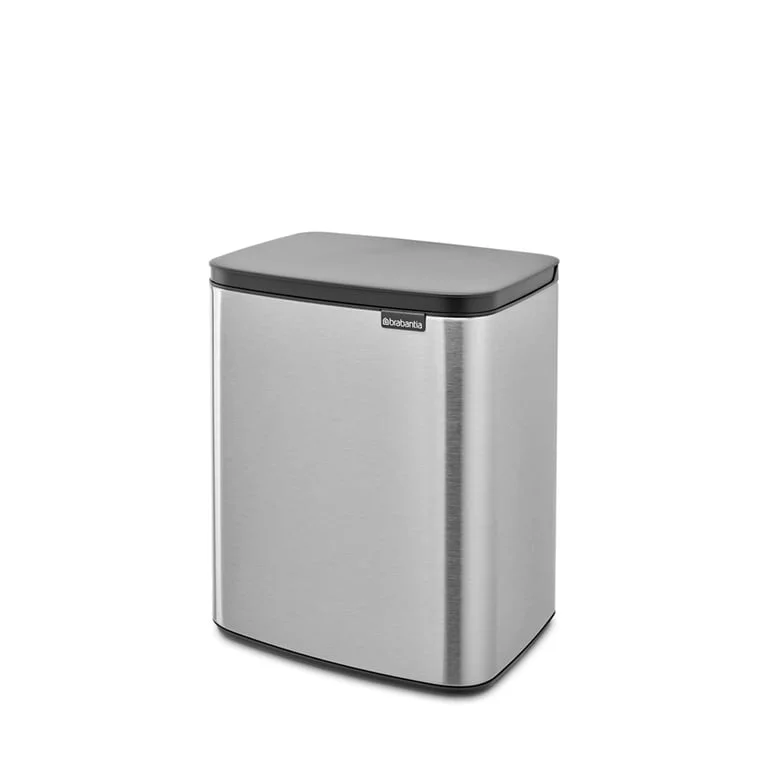 Waste Bin Brabantia Bo Small 12L, Matt Steel Fingerprint Proof