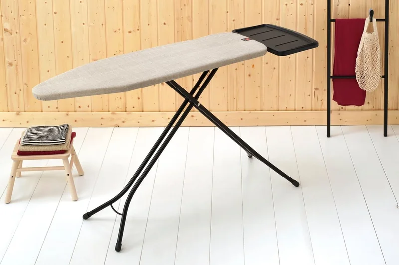 Masă de călcat Brabantia B 124x38cm cu suport pentru generator de abur, Denim Grey