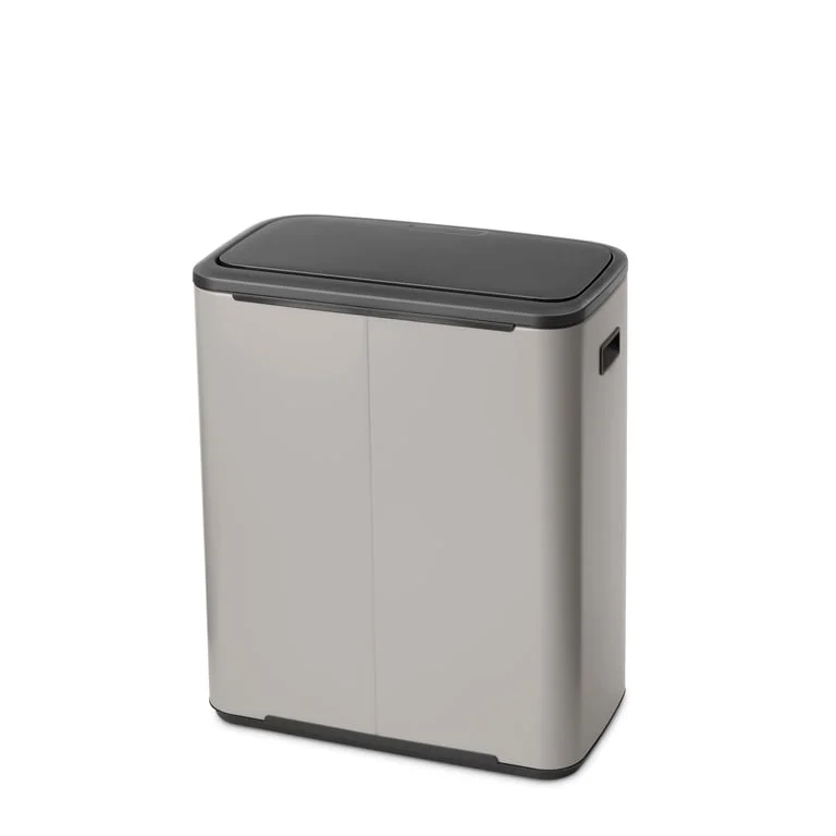 Waste Bin Brabantia Bo Touch 2x30L, Soft Grey