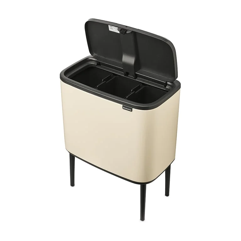 Coș de gunoi Brabantia Bo Touch 3x11L, Soft Beige
