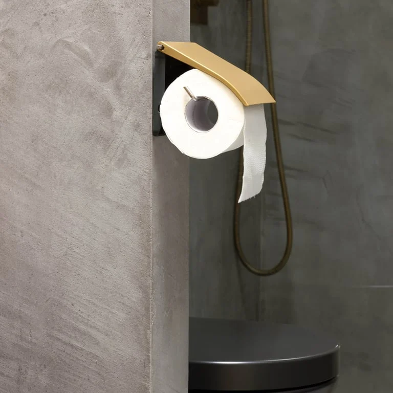 Suport pentru hârtie igienică Brabantia ReNew Warm Gold