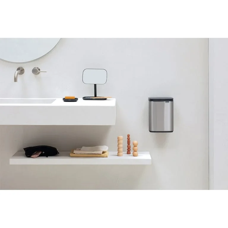 Waste Bin Brabantia Bo Small 4L, Matt Steel Fingerprint Proof