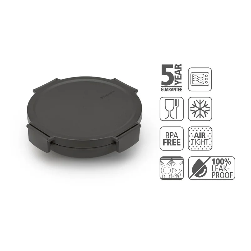 Bol de prânz Brabantia Make&Take 1L, Dark Grey