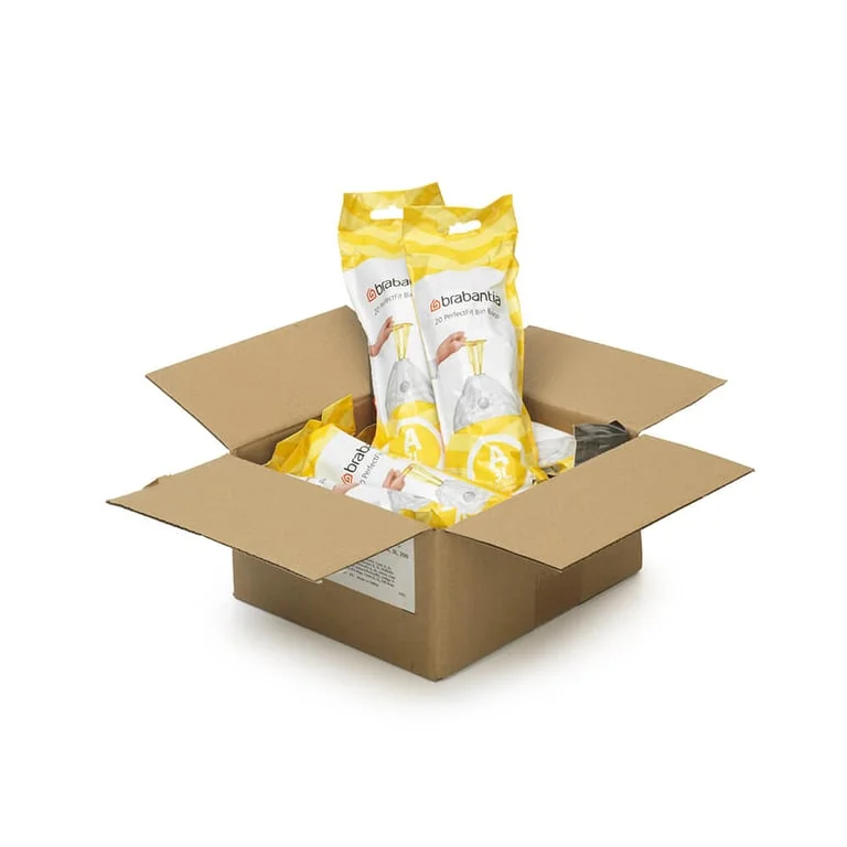 Saci de gunoi cu șnur Brabantia PerfectFit Sort&Go/Touch, cod A, 3L, 200 bucăți, cutie