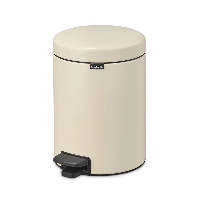 Coș de gunoi cu pedală Brabantia NewIcon 5L, Soft Beige