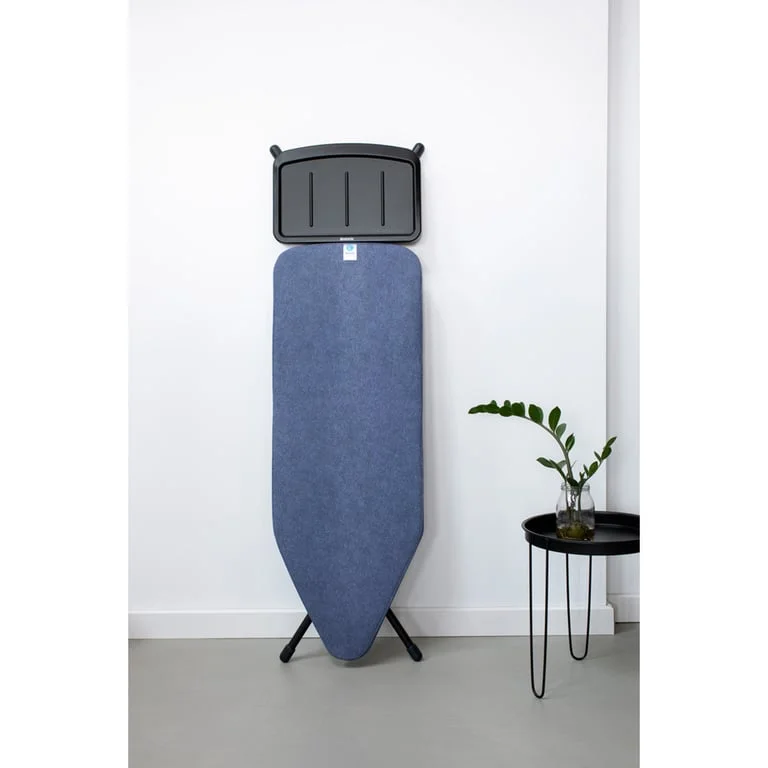 Ironing Board Brabantia C 124x45cm, Solid Steam Unit Holder, Denim Blue