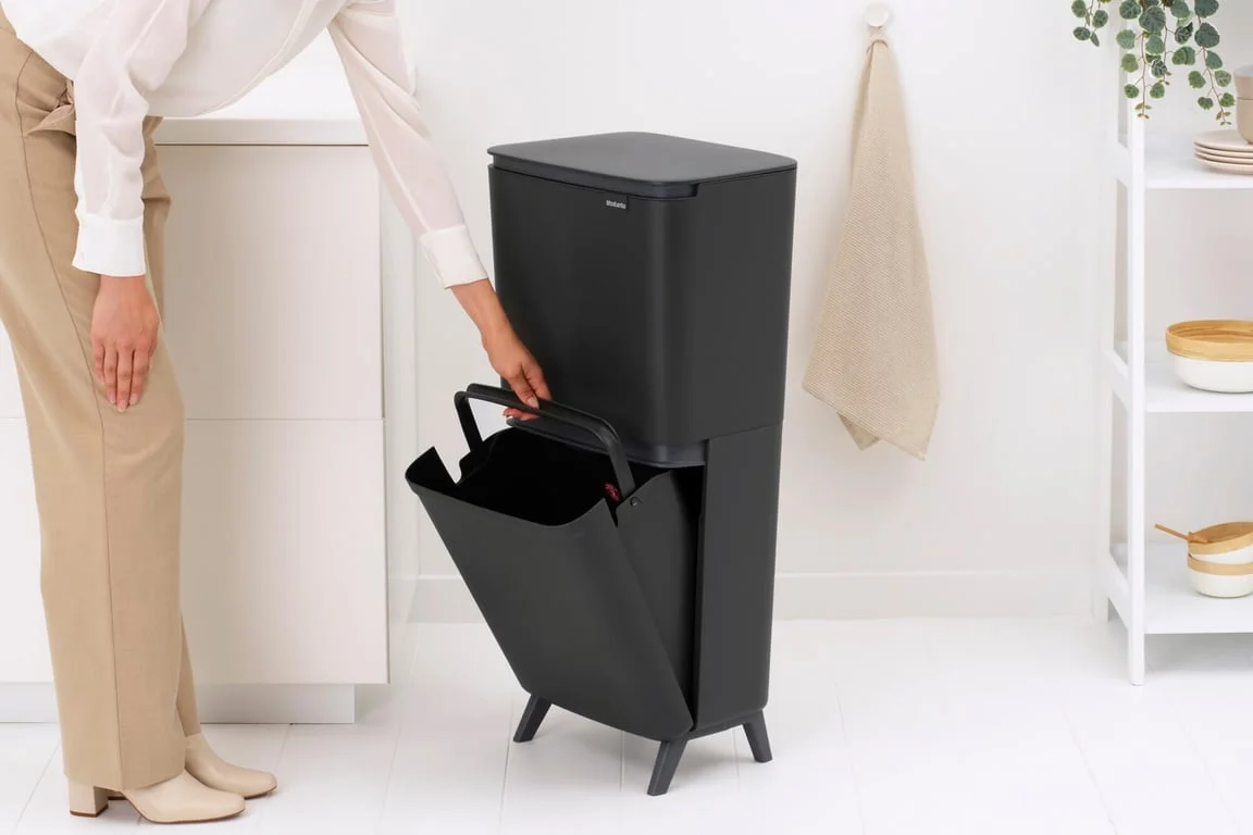 Recycle Bin Brabantia SortUp Hi 20+10+10L, Soft Beige