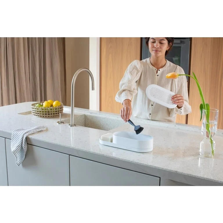 Organizator pentru chiuvetă Brabantia SinkStyle Mineral Fresh White