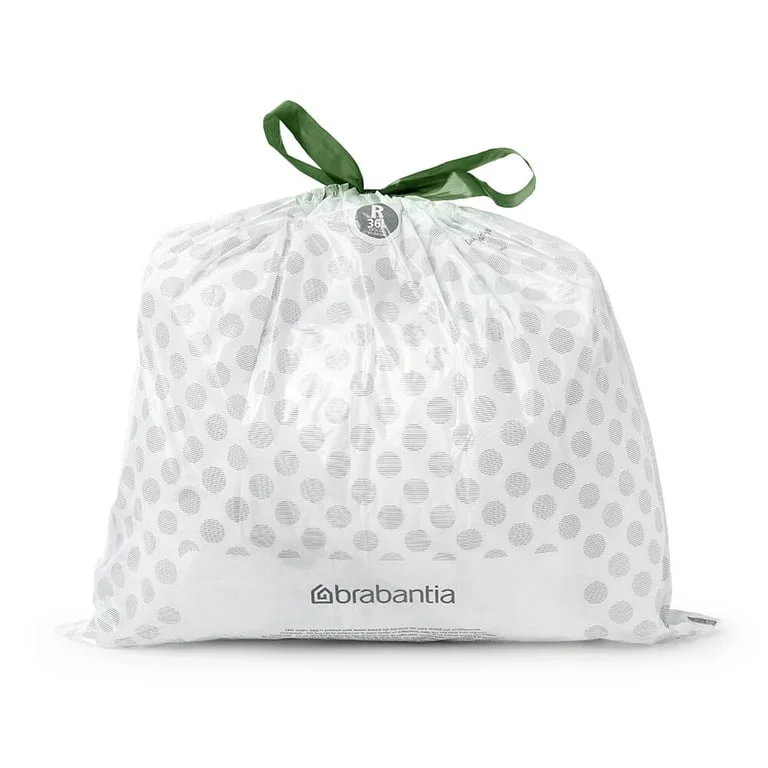 Saci de gunoi cu șnur Brabantia PerfectFit Bo, cod R, 36L, 40 bucăți, pachet