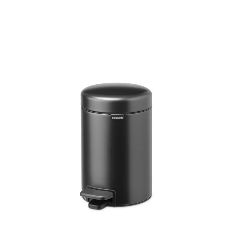 Coș de gunoi cu pedală Brabantia NewIcon 3L, Confident Grey
