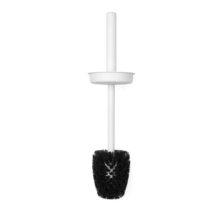 Perie de toaletă cu suport Brabantia MindSet Mineral Fresh White
