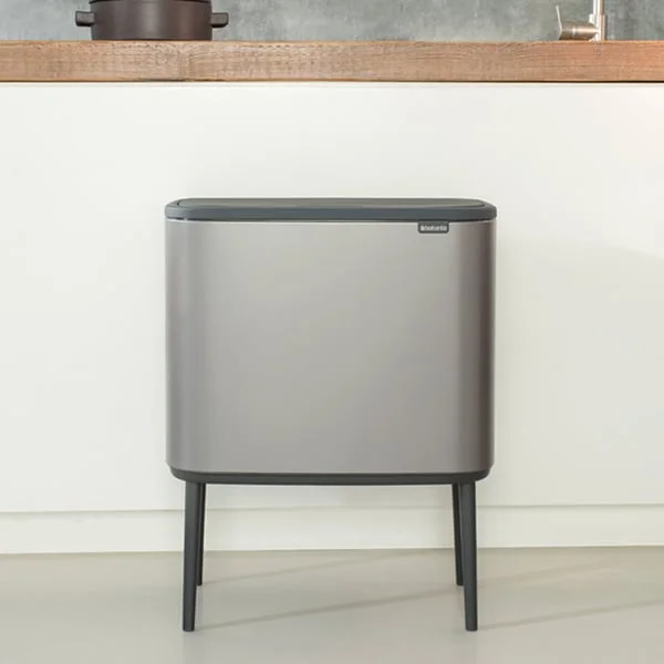 Coș de gunoi Brabantia Bo Touch 3x11L, Platinum
