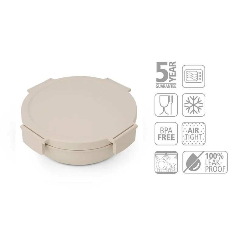 Bol de salată Brabantia Make&Take1.3L, Soft Beige