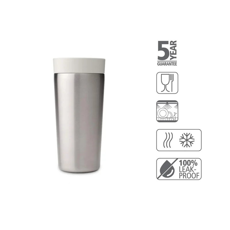 Insulated Cup Brabantia Make & Take 0.36L, Light Grey, Medium