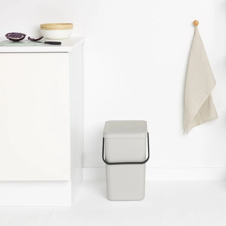 Coș de colectare selectivă Brabantia Sort&Go 25L, Light Grey