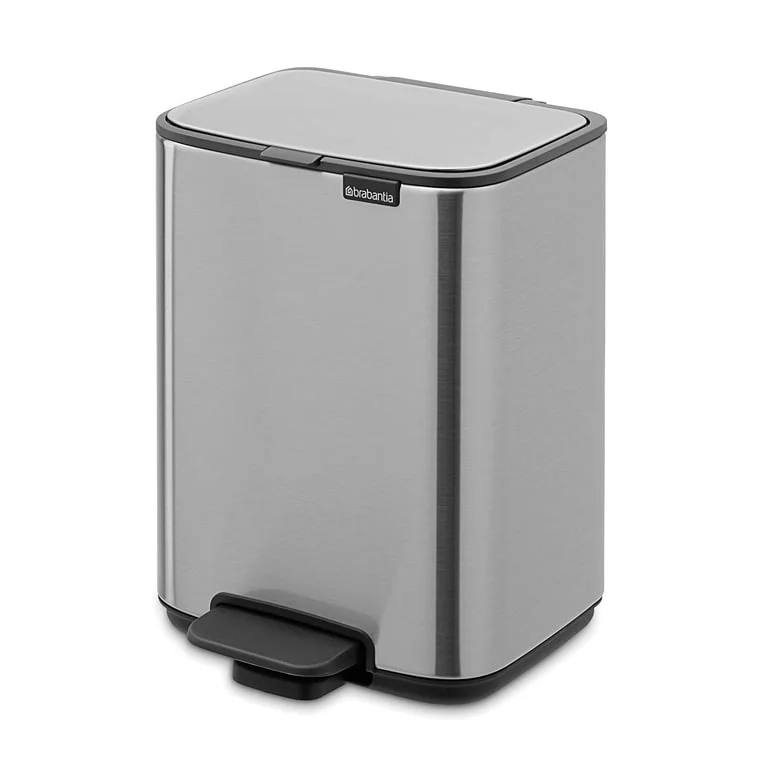 Coș de gunoi Brabantia Bo Pedal 4L, Matt Steel Fingerprint Proof
