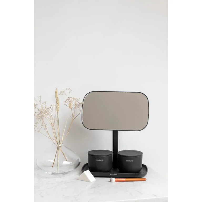 Mirror with Storage Tray Brabantia, Dark Grey