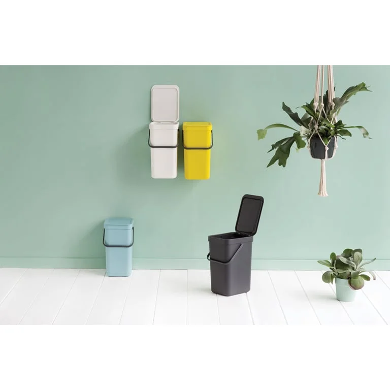 Coș de colectare selectivă Brabantia Sort&Go 12L, Dark Grey