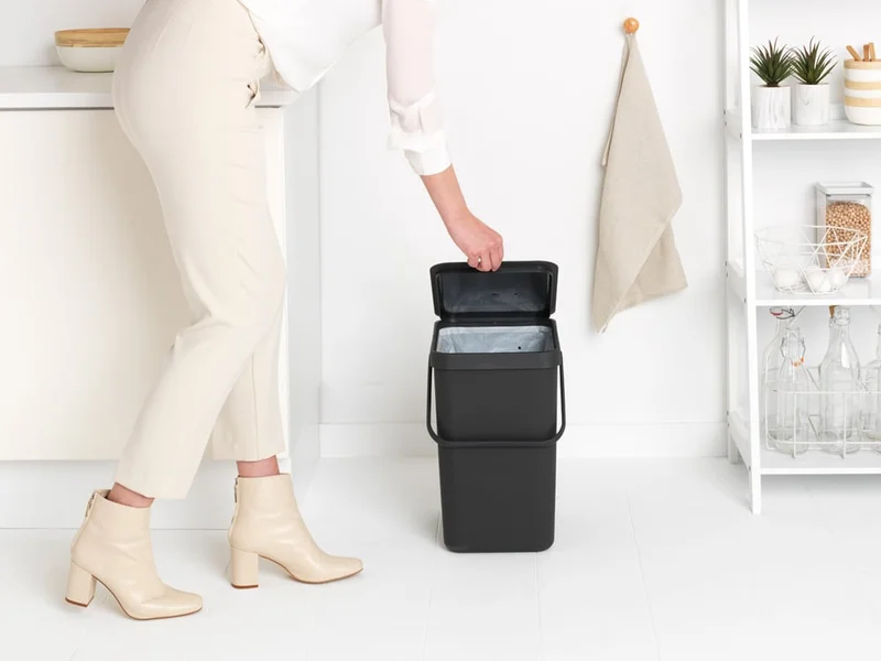 Coș de colectare selectivă Brabantia Sort&Go 25L, Grey