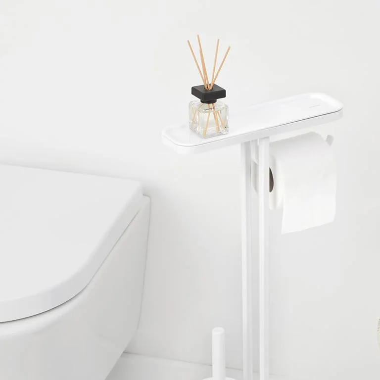 Stativ pentru perie WC și hârtie igienică Brabantia MindSet Mineral Fresh White